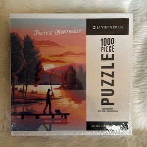 Brand New, Puzzle sealed. Lantern Press 1000 Piece Pacific Northwest Fishing